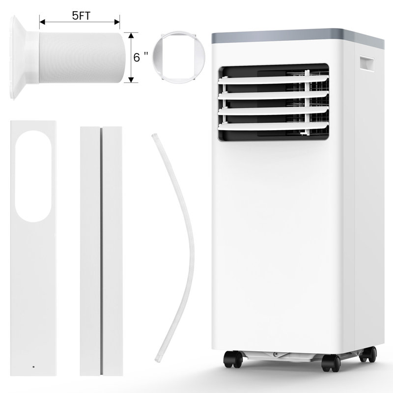10,000 BTU Portable Air Conditioner, Dehumidifier & Fan, Standing Air Conditioner for Room, Portable AC unit with Remote Control & Window Kit for Bedroom/Dorm, LED Display