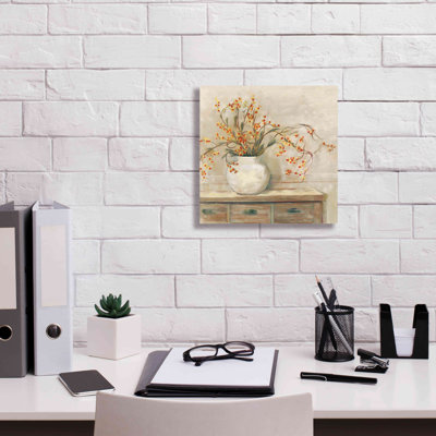 «Glafira Nancy Bitterweet Neutral Sq On Canvas» par Carol Rowan