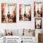 «Paris Eiffel Tower Passion Vintage Watercolor I», reproduction d'art sur toile-610346119-610346118