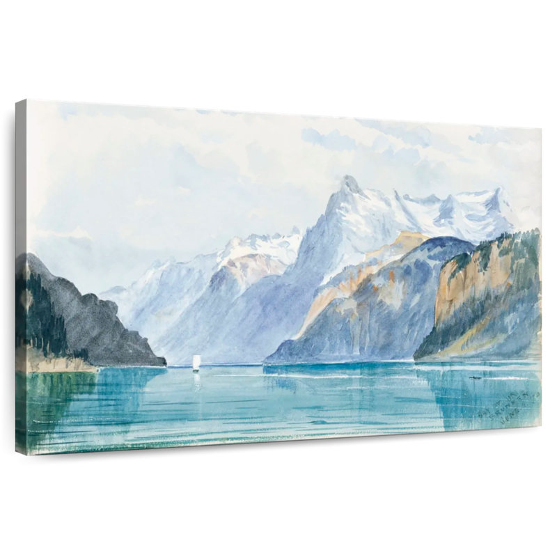 Carnet de croquis d'Alvord, baie d'Uri Brunnen, 1870, H 34 po x l 51 po