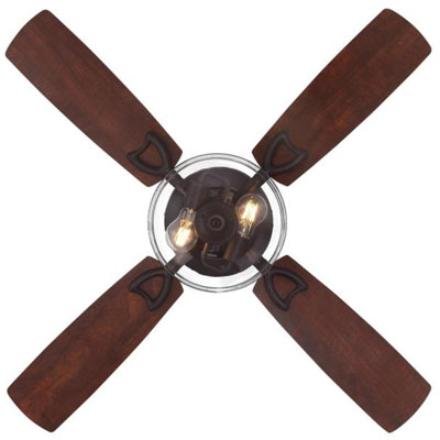 Ventilateur de plafond intérieur brun bronze huilé à DEL Westinghouse Hadley