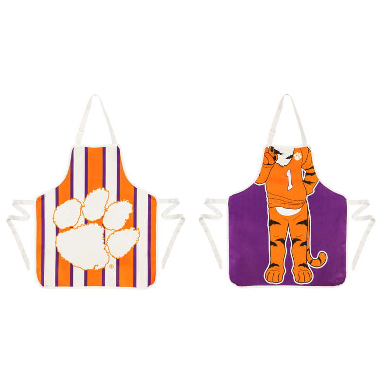 No Pattern Bib Apron, Clemson University