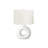 Lighting, 24"h, Table Lamp, White Ceramic, Ivory / Cream Shade, Contemporary, Modern
