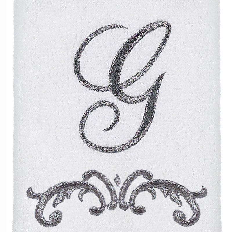 Avanti Linens Scroll Mono Fingertip Towel G