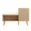  Banc de rangement rembourré pour chaussures