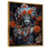 Toile avec cadre flottant or