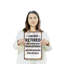 «I Am Not Retired Under New Gestion See Grandkids», panneau en plastique de 10 po x 14 po