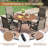 4-Person Aluminum Round Patio Dining Table-107190702-114986184