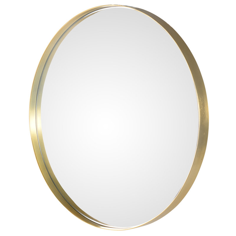 Gahn Metal Flat Wall Mirror, 60cm H x 60cm W