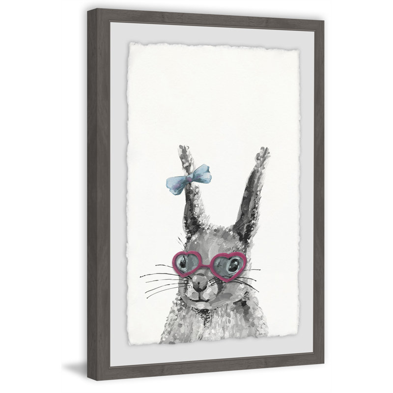 «Fred on Bunny» par Fredrick, reproduction encadrée, H 36 po x l 24 po x P 1,5 po