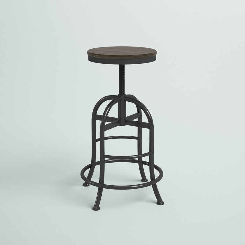 Cordova Adjustable Height Counter Stool with Metal Frame