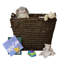 Hand Woven Wicker Laundry Basket with Handles