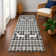 Premium Machine Washable Dockside AMF1820 Reindeers and Snowflakes Rug
