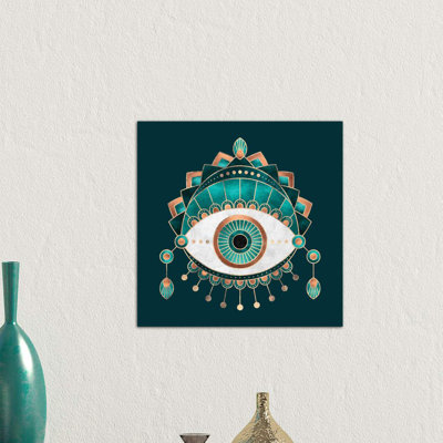 Teal Eye - Print on Canvas