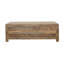 Table basse à 6 tiroirs Natural Finish, classique et polyvalente, forme de grain riche, espace de rangement généreux