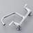 Double-Handle 2-Hole Wall-Mount Bridge Kitchen Faucet