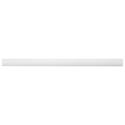 Carreau de céramique rond blanc mat 12 po x 0,5 po Chester