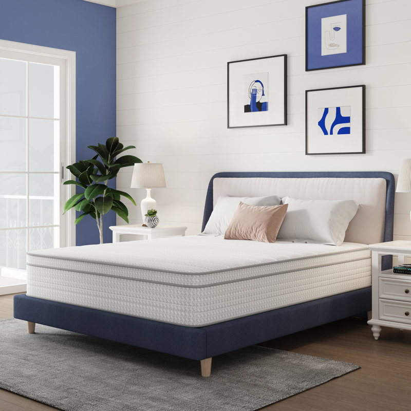 Matelas hybride moyen 12 po, certifié CertiPUR-US, OEKO-TEX, 12", Grand lit
