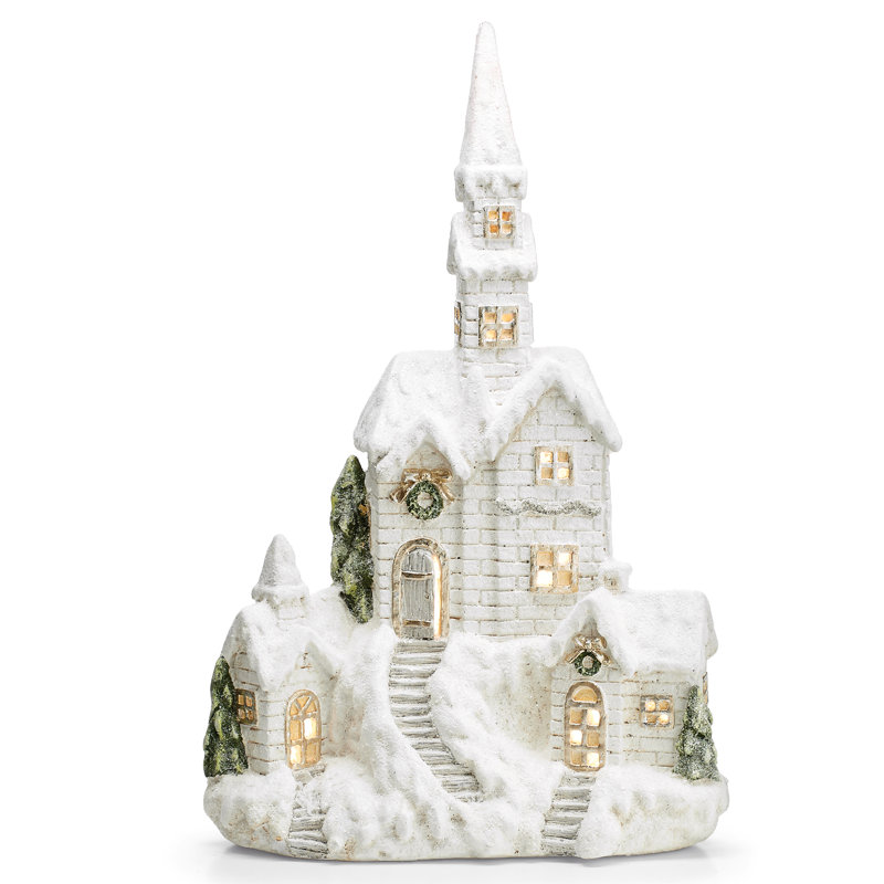 LED Snowy House Décor