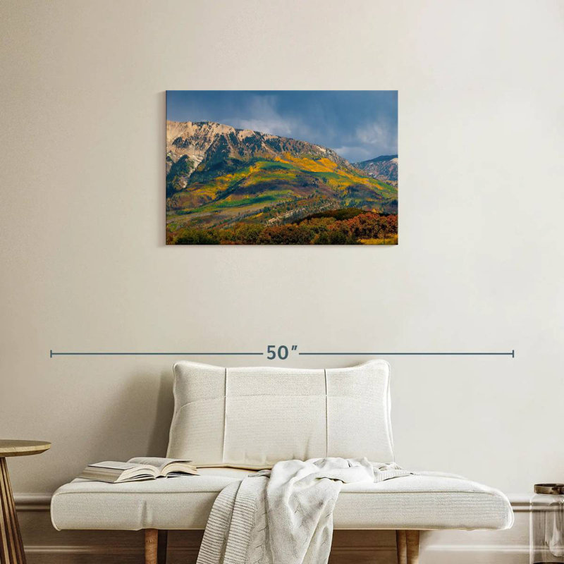 Alvord, montagne et arbres, H 20 po x l 30 po