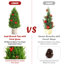 Arbre de Noël artificiel cachemire 18 pi H 18,5 po avec pommes de pin et baies