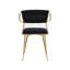 Diodorus 43cm H Velvet Upholstered Metal Side Chair-1559193620