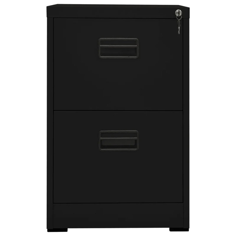 Edward-Ryan 2 Drawer Filing Cabinet, Black
