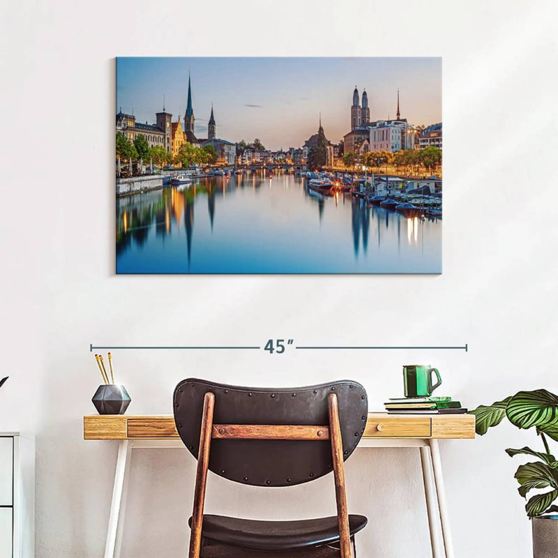 Kavia Limmat River, 26" H x 39" W