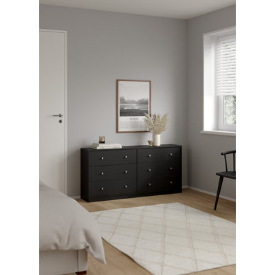 Ensemble de chambre à coucher 4 pièces, noir