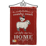 Double Sided 18.5'' H x 13'' W Polyester Flag Set