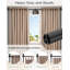 Tringle à rideaux pour cloison de séparation, séparateur mural réglable pour la séparation des pièces, 63 à 130 pouces (H) et 31 à 135 pouces (l), sans perceuse, trois options de fixation, idéale pour créer un espace d'intimité, noir