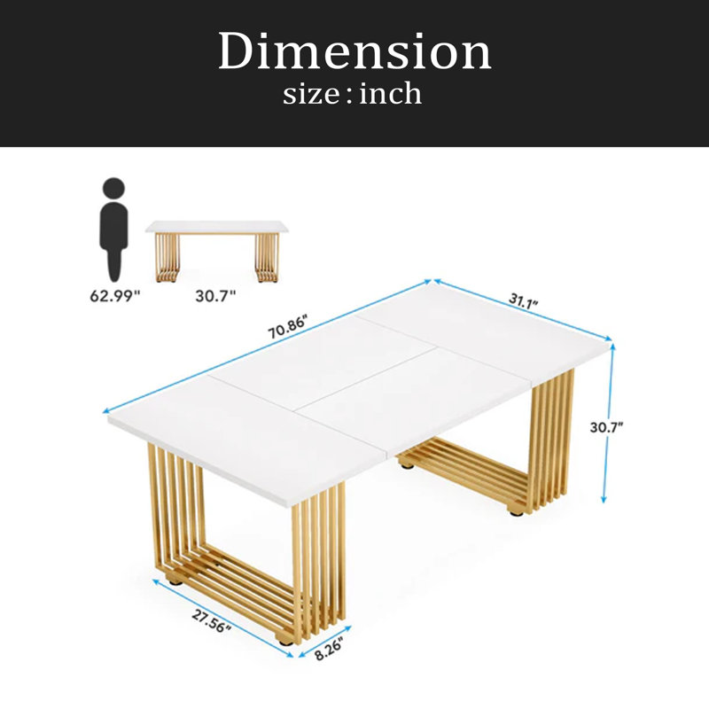 Bureau, bureau de direction élégant, bureau d'ordinateur fonctionnel