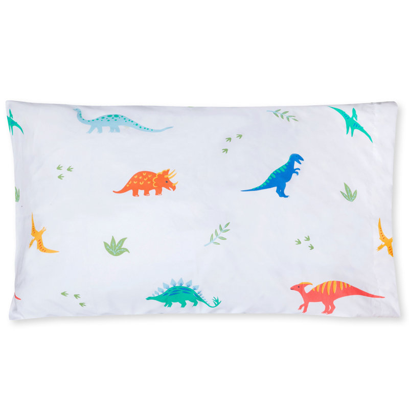 Housse de coussin en microfibre Wildkin Kids - Housse de coussin douce et respirante - Dinosaures du Jura