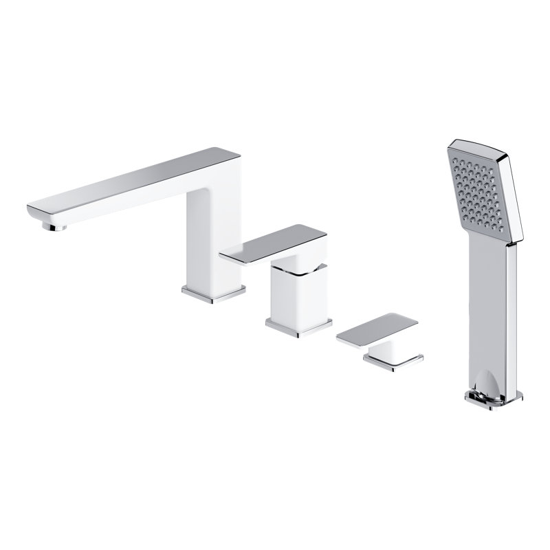 Elvin 1 Handle Deck Bath Shower Mixer Bath Filler with Diverter