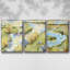 Airy I, ensemble de 3 toiles encadrées sur toile-97760266-97760267