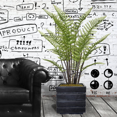 Panama 42" Artificial Fern Plant in Planter