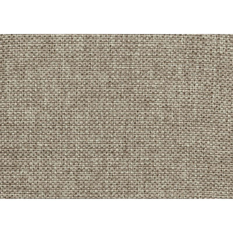 Ensemble de salle à manger 5 pièces - Table rectangulaire en bois et 4 chaises d'appoint rembourrées en tissu brun et blanc et brun