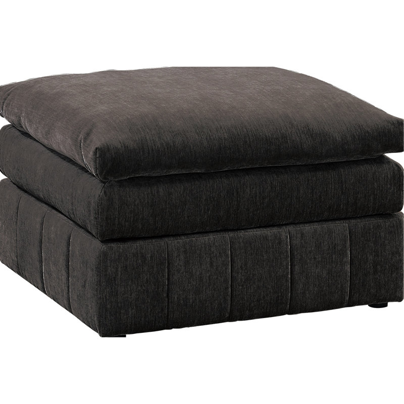 Fauteuil confort moderne en suède moderne avec coussin moelleux, Mélange de bruns