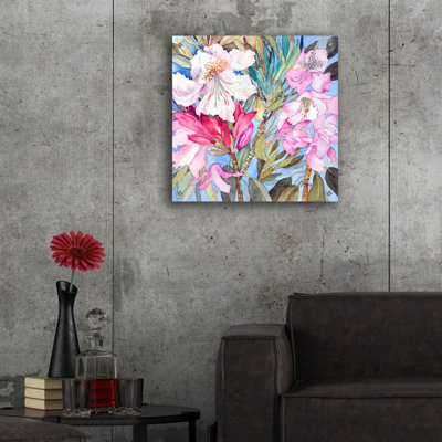 Épique «Rhododendron I» par Sharon Pitts, acrylique «Rhododendron I» par Sharon Pitts