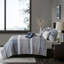 Ensemble de literie pour lit très grand réversible en coton, courtepointe Jacquard Modern Home
