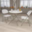 Table de banquet et d'événement pliante en plastique Parker de 2,63 pieds