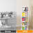 Rotating 360° Bookshelf Tower, Stackable Spinning Bookcase, Space‑Saving Revolving Round Shelf, Floor Standing Swivel Corner Organizer, White-1891834064