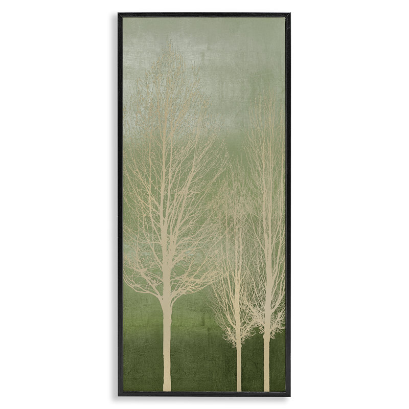 «Tree Over Ombre», estampe numérique, design par Kate Bennett, H 24 po x l 10 po, Giclée encadrée noir minuit