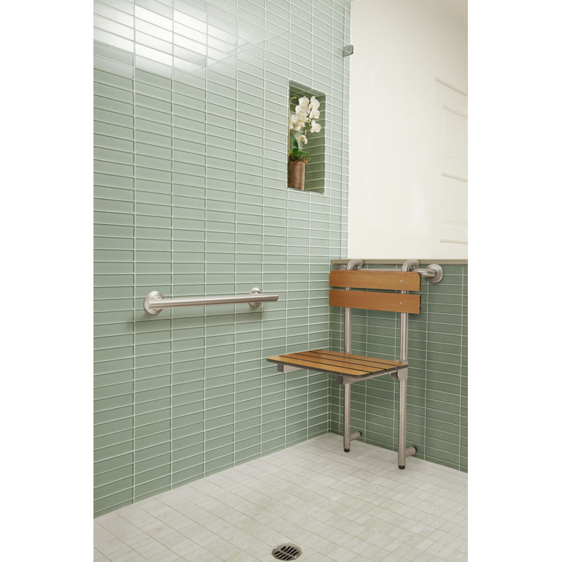 Barre d'appui murale Coronado, l 24 po, Acier inoxydable poli