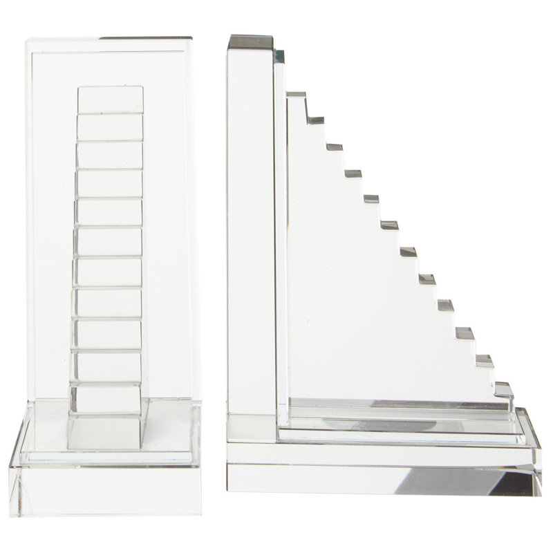 Glass Bookends