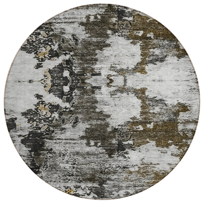 Tapis d'intérieur rond 8 po