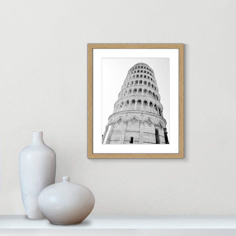 Iconic City Collection "Pisa" par Natalie Carpentieri, Cadre photo naturel naturel, Oui, H 19 po x l 16 po x P 1,25 po