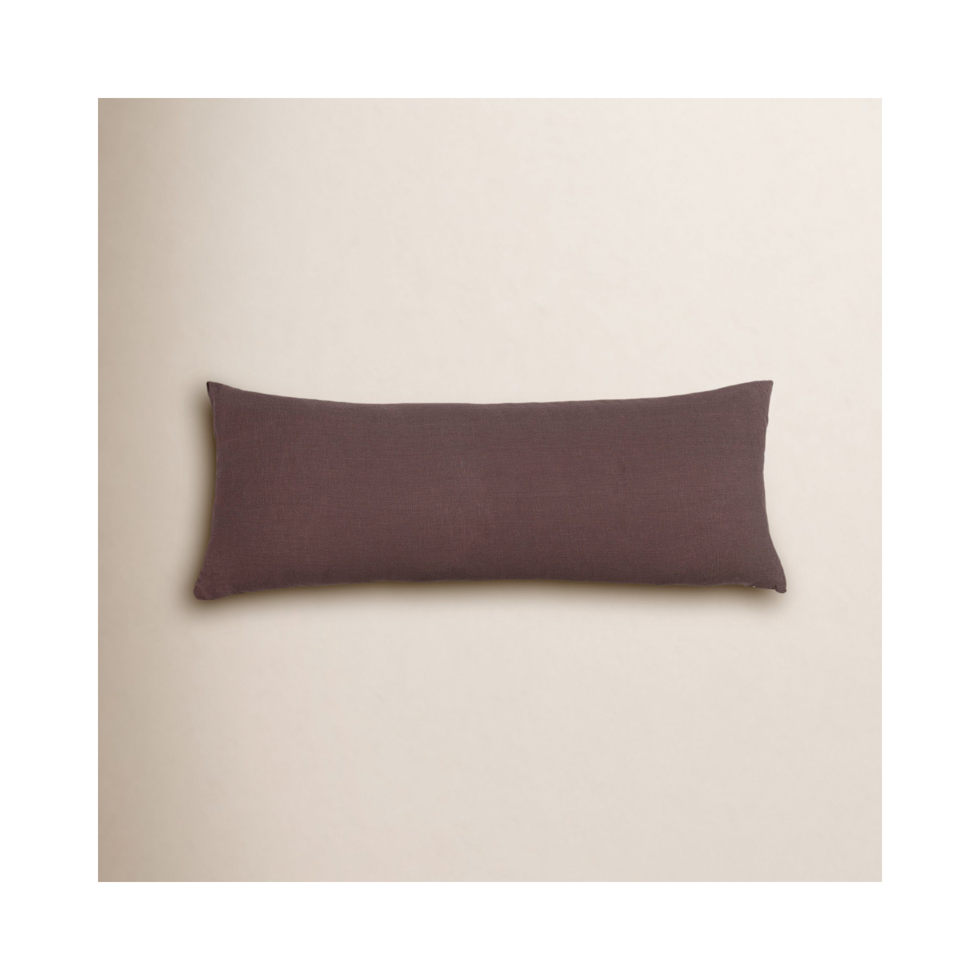 100% French Linen Body Pillow, Clove