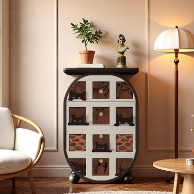 Console en bois massif 25,6 po Molinari