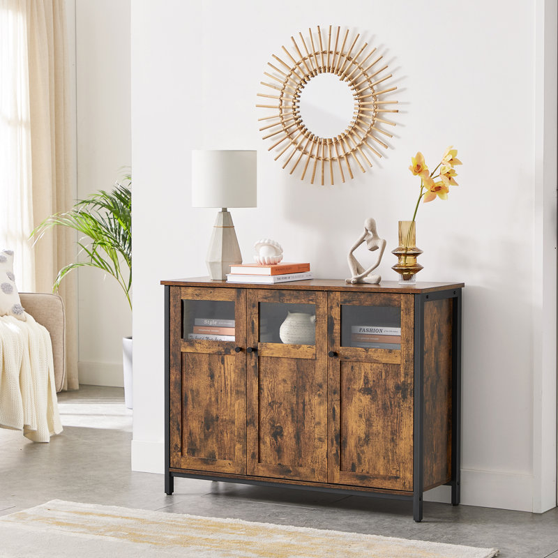 Adisynne 100cm Sideboard, Rustic Brown/Black